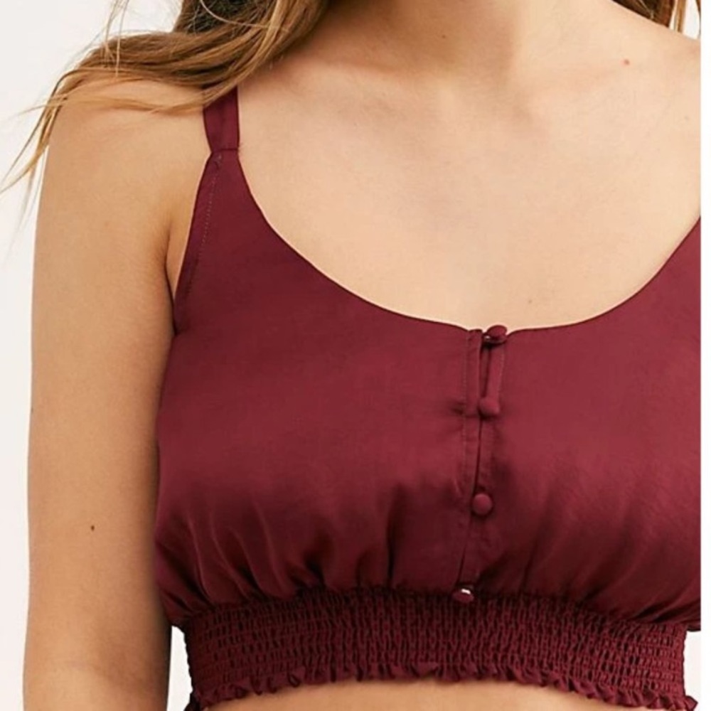 NWT Free People You Honey Brami in Pomegranate M - Picture 3 of 11